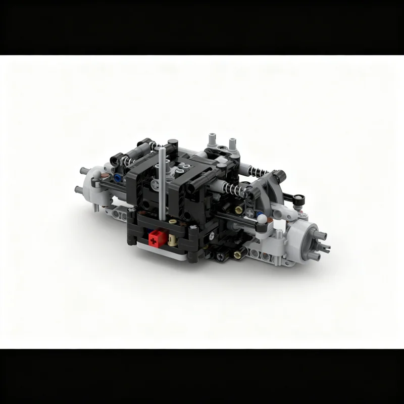 212pcs MOC Differential Locked Front Axle Technical Model Building Blocks Construction Toy Christmas Gifts DIY Creative Idea