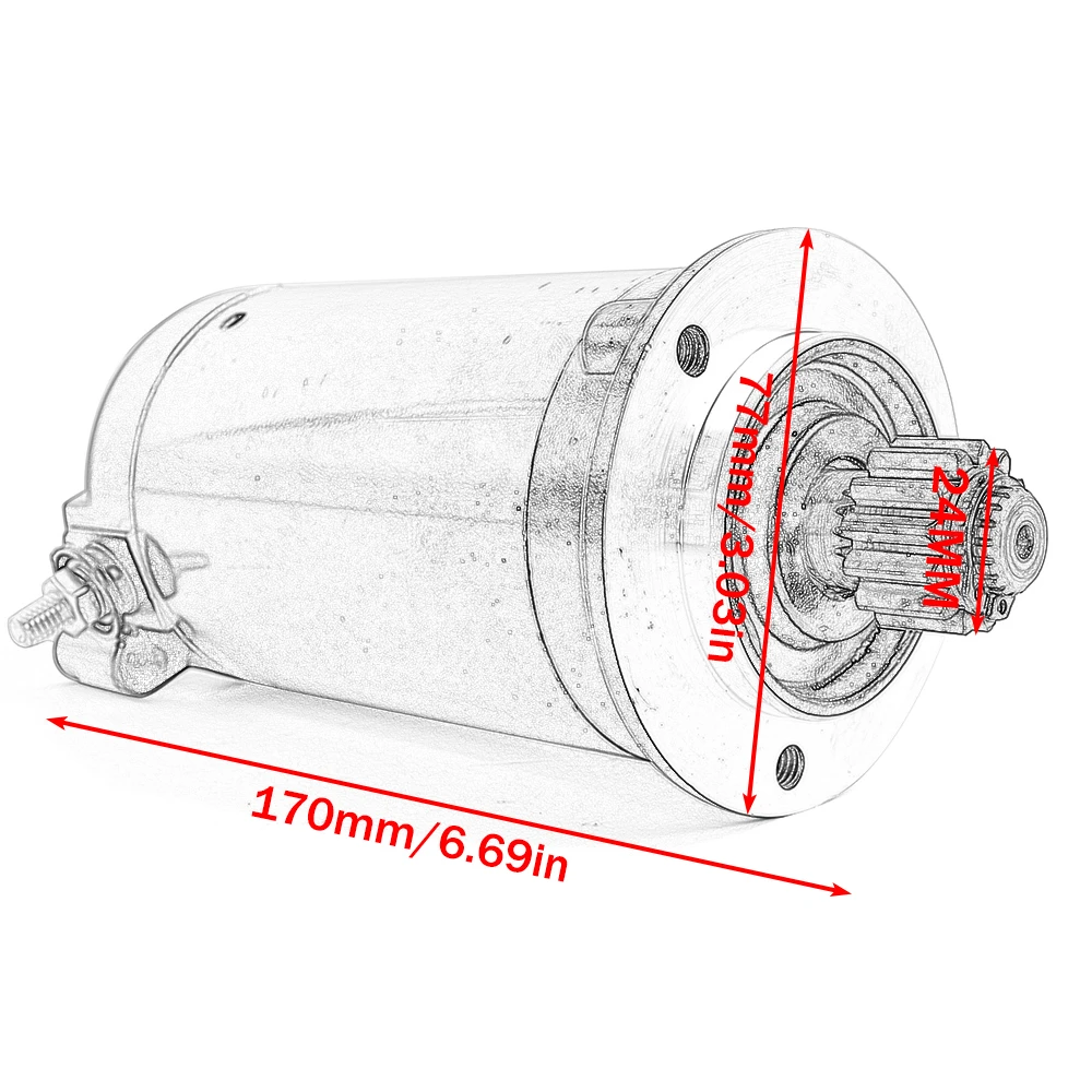 Anlasser für Ducati Monster 1000, 1098, Multistrada 1100, Superbike 749, Superbike 999 und für Yamaha JB1050, EX1050, LBT1050, SJ1050. – Detail 9