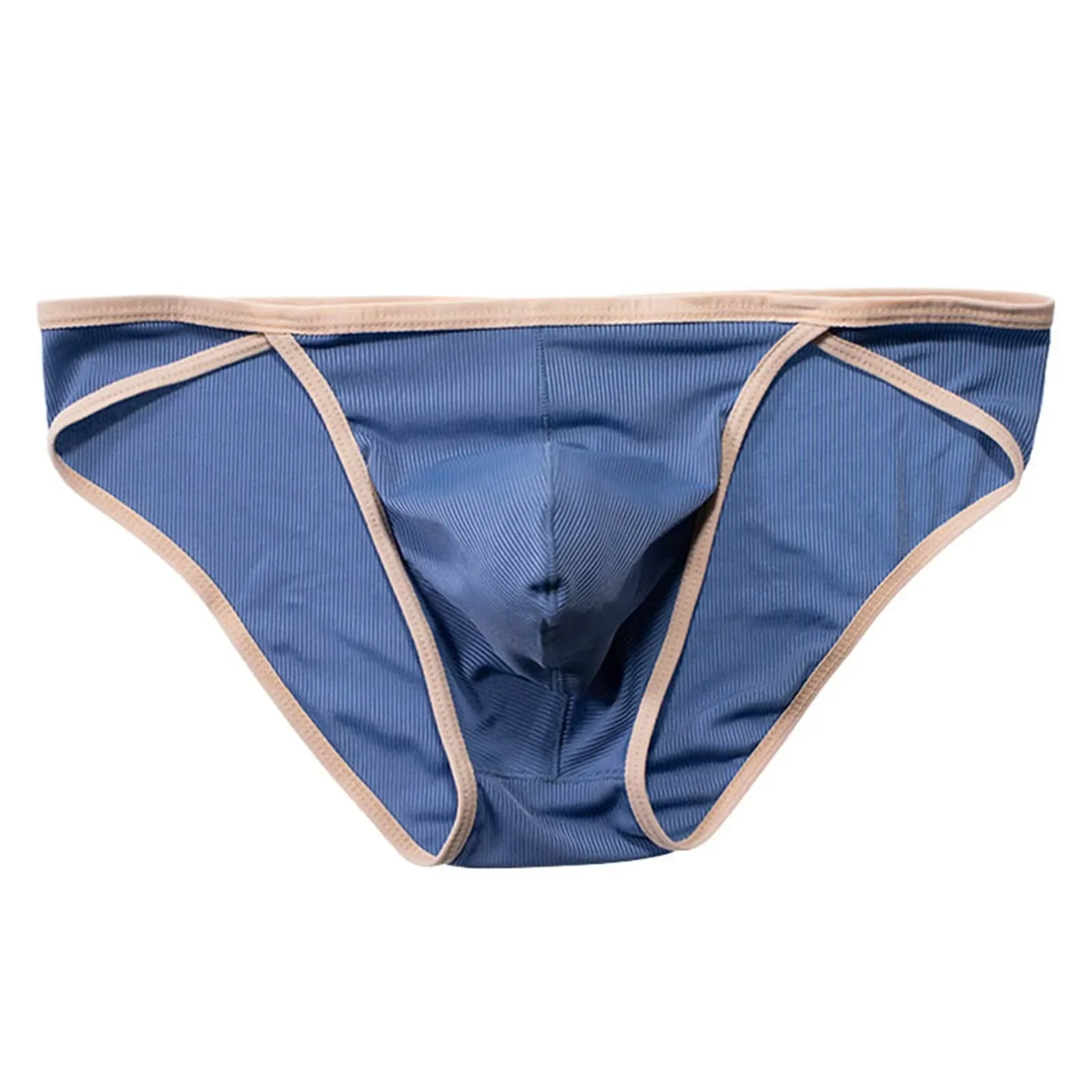 Verano hombres Ultra fino hielo seda velocidad piel seca Sexy cintura baja Color sólido triángulo ropa interior Boxer para hombres