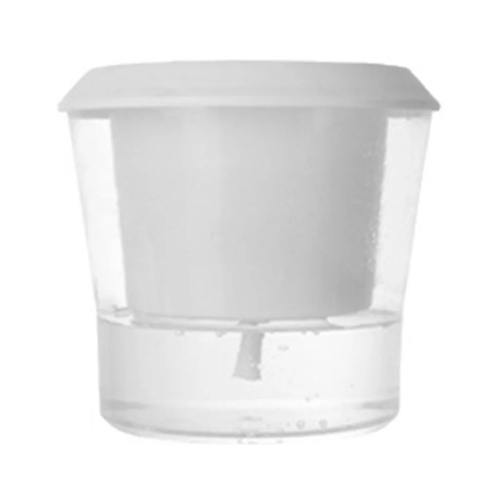 

Water Efficient Flower Pots with Self Watering Feature for Indoor Plants in Clear and White Finish 6 8 10 Units per Pack