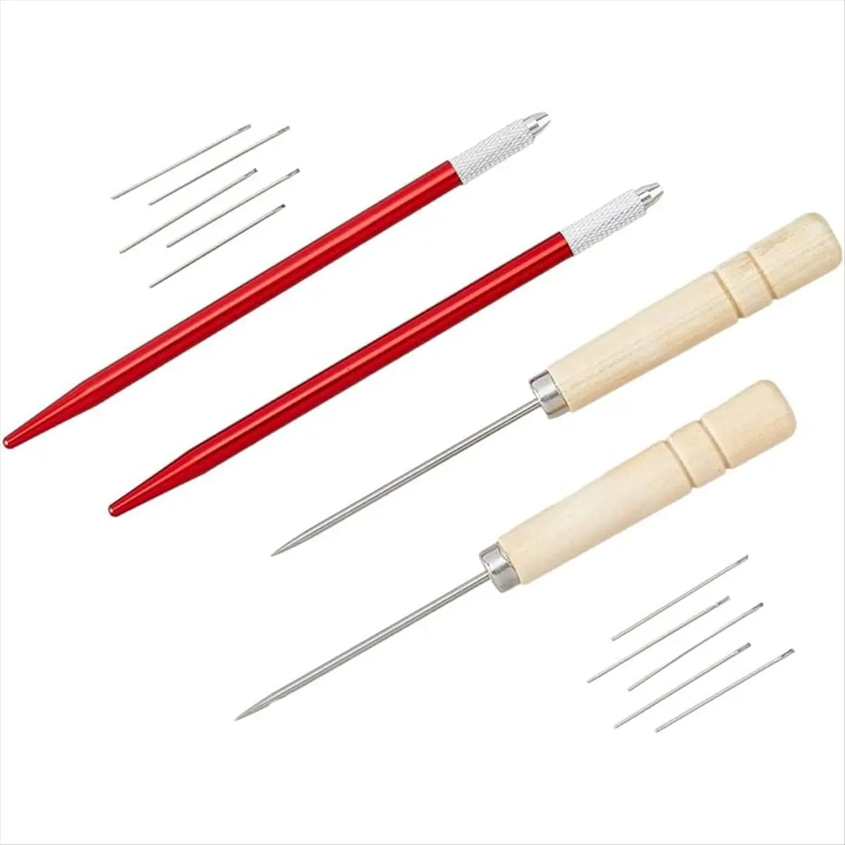 14Pc Rerooting Tool for Doll Hair 0.5-0.7mm Knitting Needles-Brass for Dolls Breed Hair Implant and Crochet-Needle S