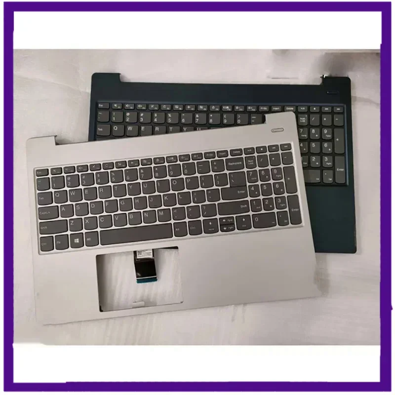 

New For Lenovo ideapad S340-15IML S340-15IIL 15" Palmrest Cover Keyboard US silver blue