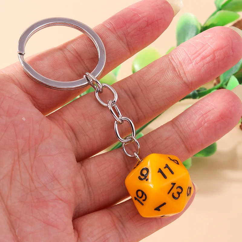 Aihua Neue Cartoon 3D Persönlichkeits-Digital-Würfel Schlüsselanhänger in Rot für Autoschlüssel, Handtaschendekoration, DIY-Schmuck – Detail 14