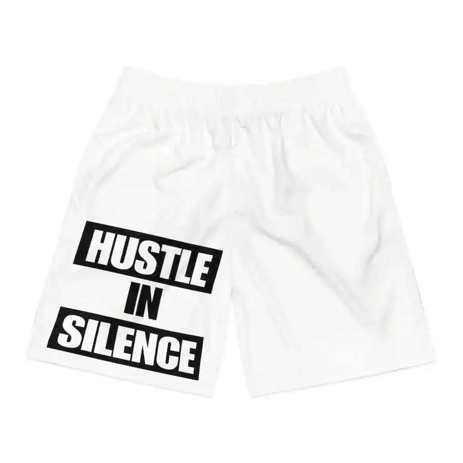 

Hustle In Silence Motivational Jogger Shorts For Men Women