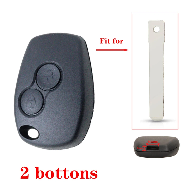 2 3 Bottons Car Key Case Cover Shell Housing for Renault Dacia Modus Clio 3 Twingo Kangoo Replacement