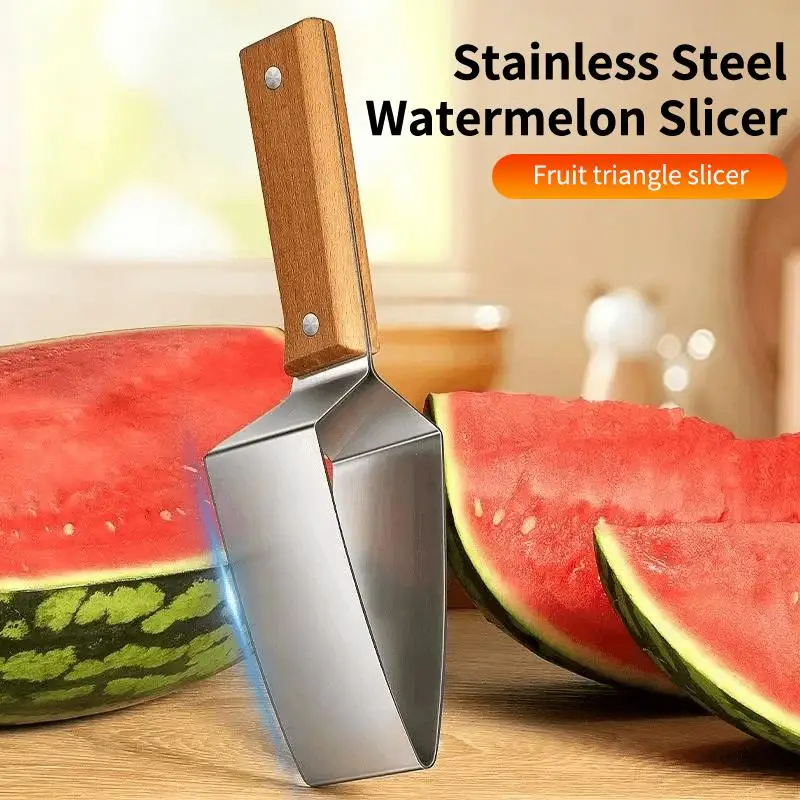 Cortador de sandía creativo de acero inoxidable, rebanador eficiente de melón para cantalupo y melón miel, herramienta perfecta para cocina, barbacoa y pícnic