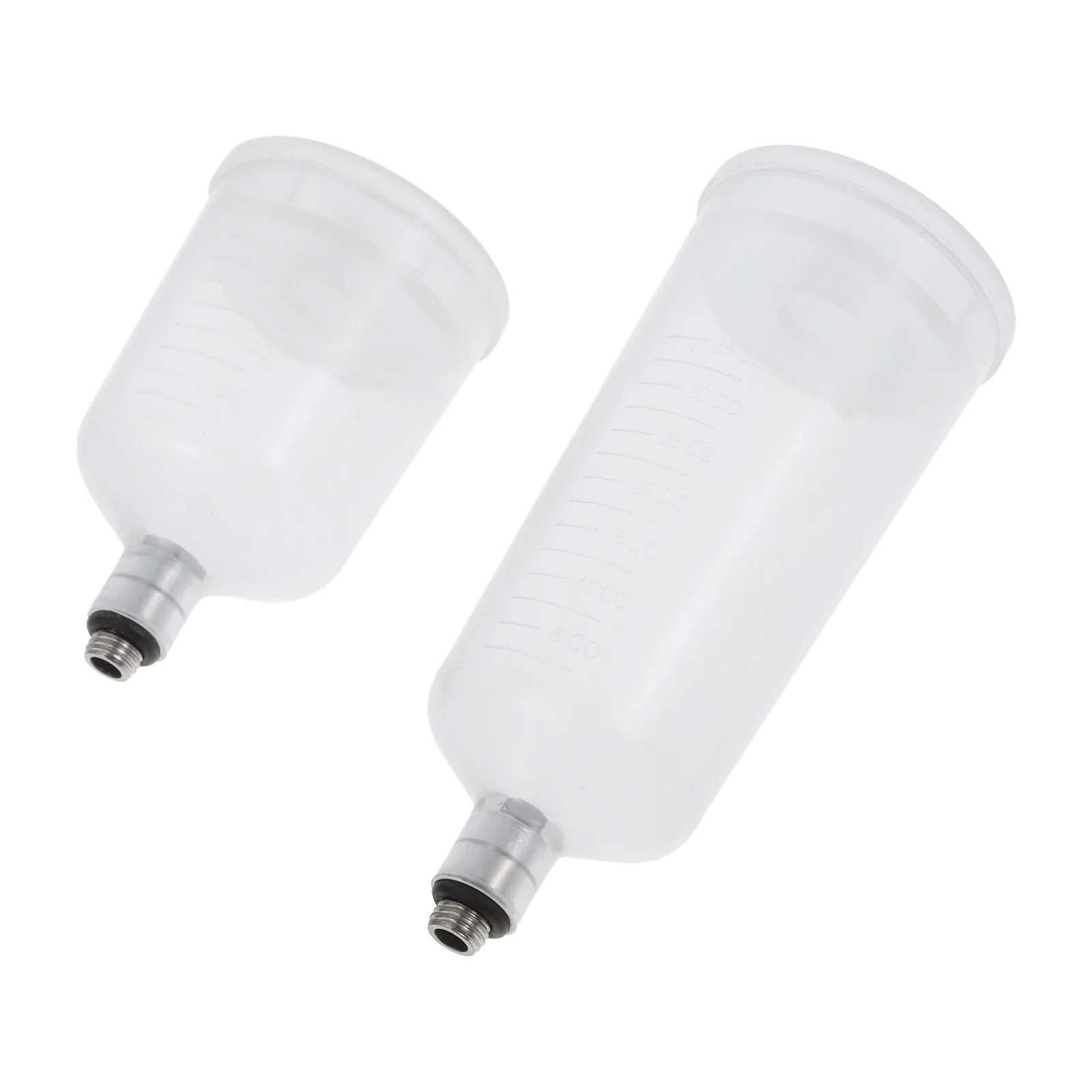 2Pcs Split-Type Airbrush Paint Cup Set Refillable Dismountable Airbrush Pigment Bottle for Nail Cake Makeup Car Bike