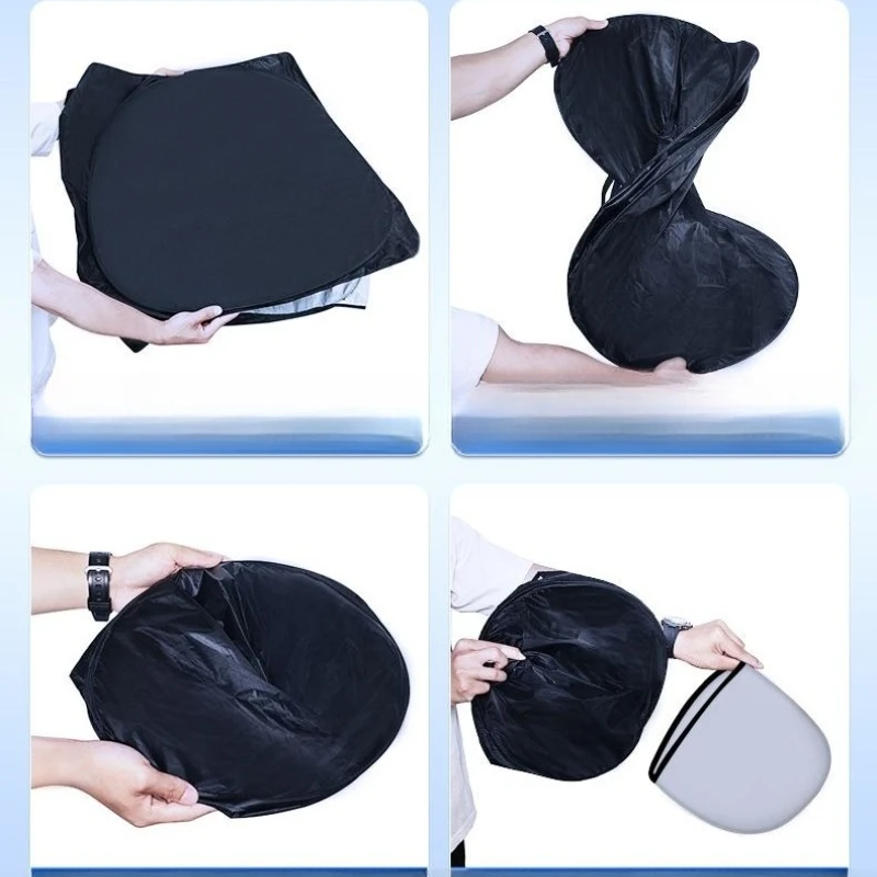 For JAECOO J5 5  Car Windshield Sun Shade Blocks Reflector Auto Window Visor Shield Cover Foldable Parasol 1 Piece - view 5