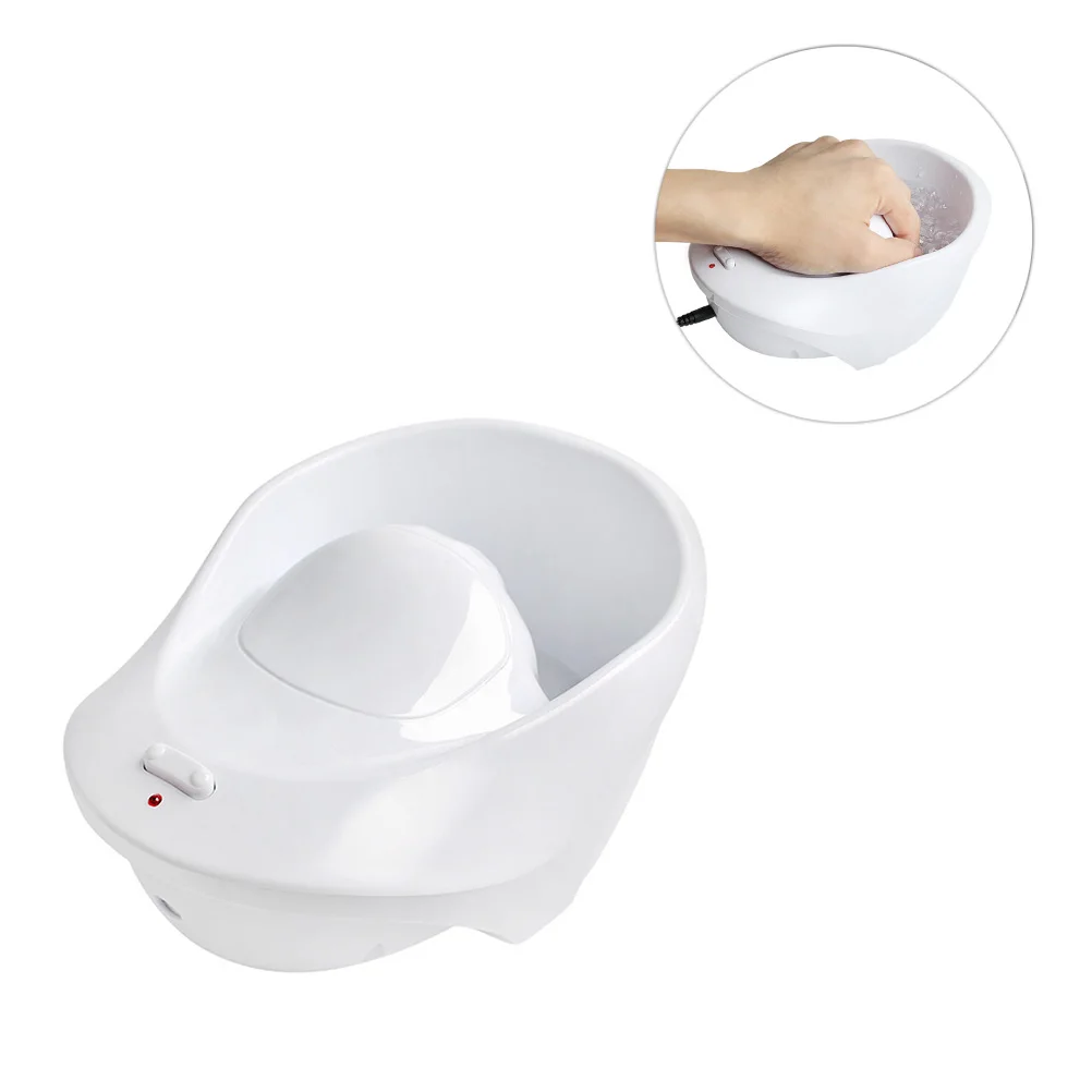 

1PC Manicure Bubble Massage Bowl Nail SPA Container Electric Nail Beauty Machine for Female with US Plug