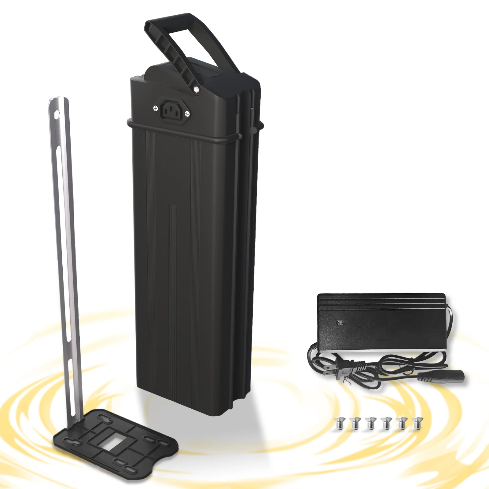 48V12Ah/15Ah/20Ah/25Ah Ebike Battery with Base,30A BMS,Safety Lock and Waterproof Shell,for 0-1500W Electric Bike Motor