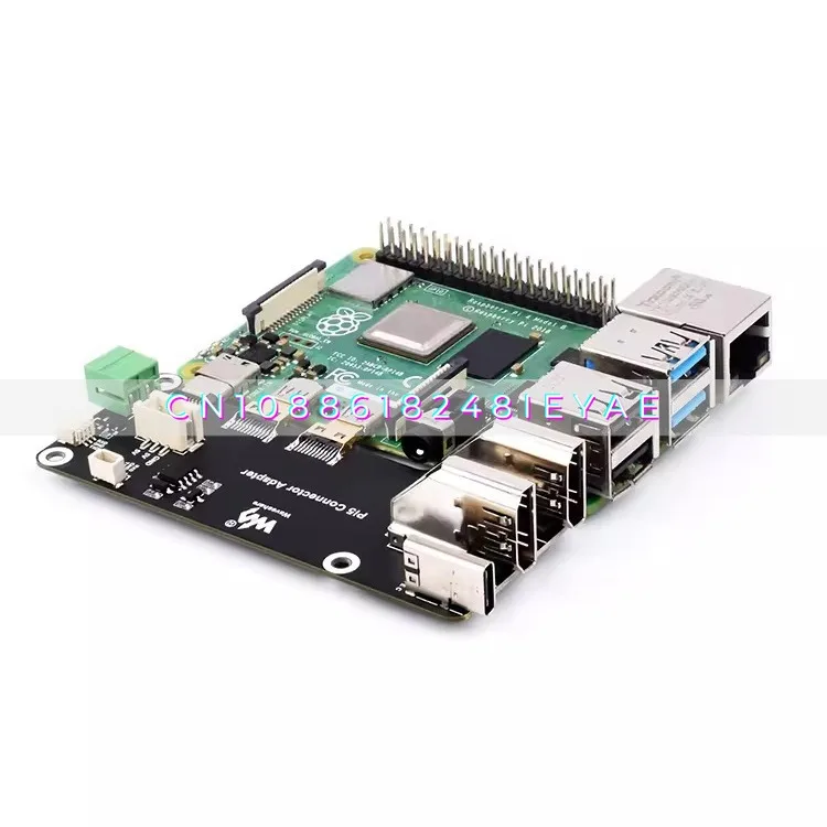 Light Snow, Raspberry Pi 5 Micro HDMI To HDMI Adapter Board, Dual 4K Output Expansion Board, Compatible with PI4B