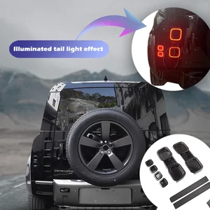 Schwarzer Hecklichtabdeckung, Land Rover Defender 90 110, 2020-2024 Zubehör, geräucherter hinterer Reflektor, Nebelscheinwerfer, interne Rahmen 10 Hauptverkäufe PECAS -Verteidiger 110 - №6