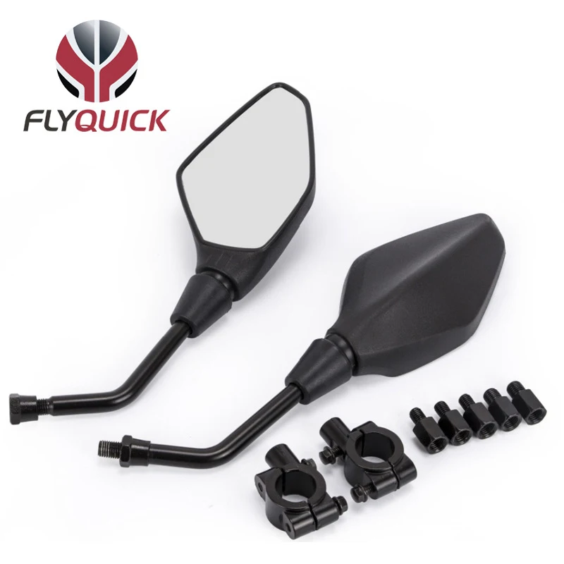 

Flyquick Foldable Adventure Adv General Purpose Motorcycle Diamond Shaped Mirror, Original For Off-Road Motorcycle Folding Mirro