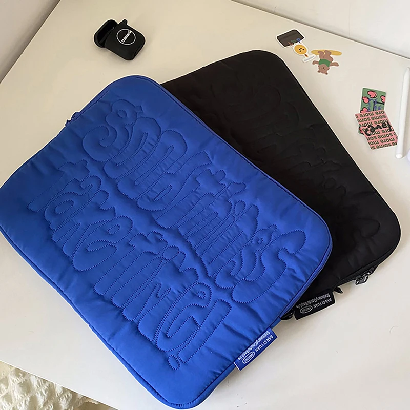 Cute Shockproof Embroidery Pattern Laptop Sleeve Case Bag For 11 13 14 Inch Macbook IPad Laptop And Tablet Pouch