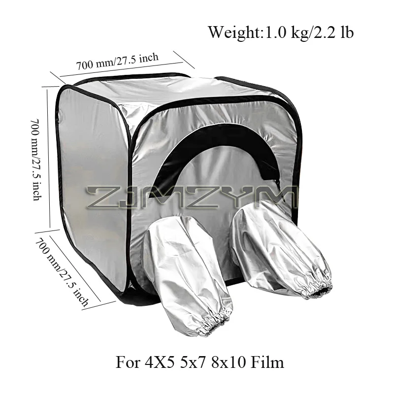 Darkroom 4X5 5x7 8X10 Large Format Camera Film Changing Tent Bag Quick Fold Light Weight Tent, Camera Bag