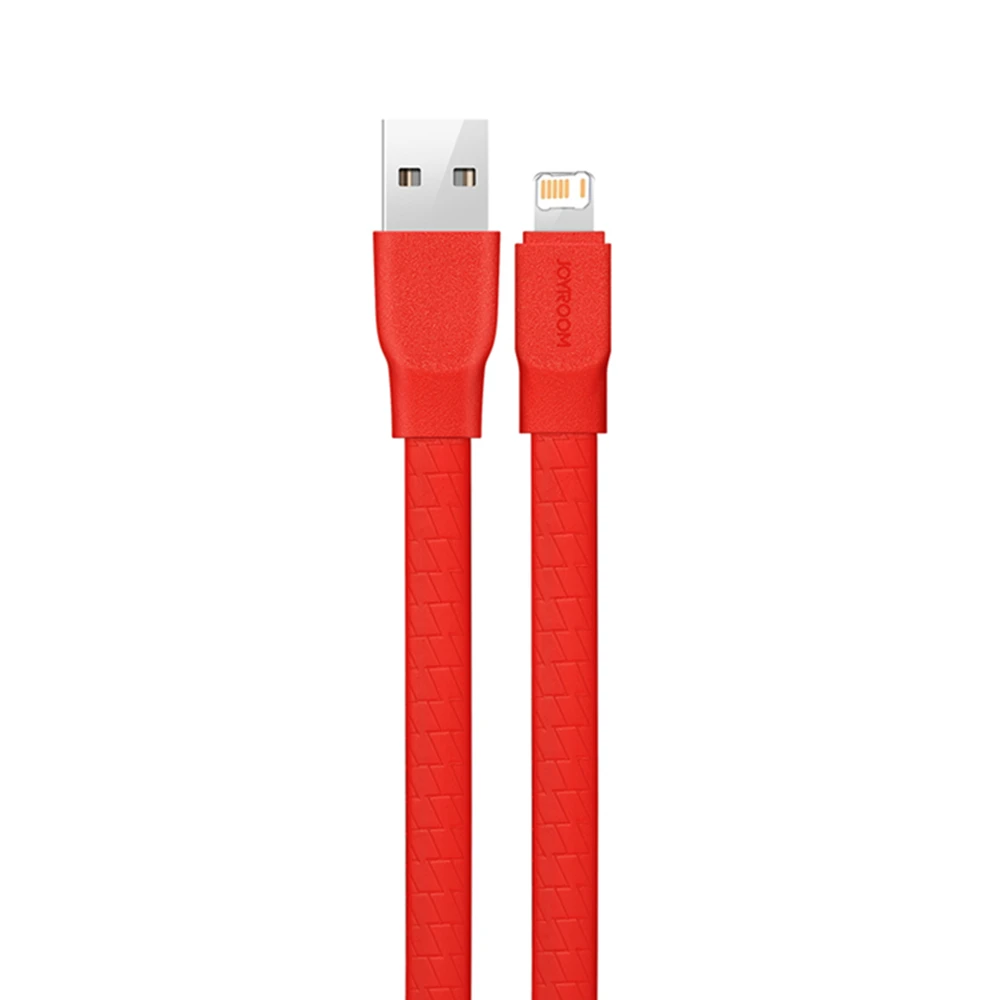 TPE Flat Wire Design USB-A Fast Charging Data Cable For iPhone X XR XS Max 11 12 13 Mini 14 Pro Max 7 8 14 Plus USB Charge Cable