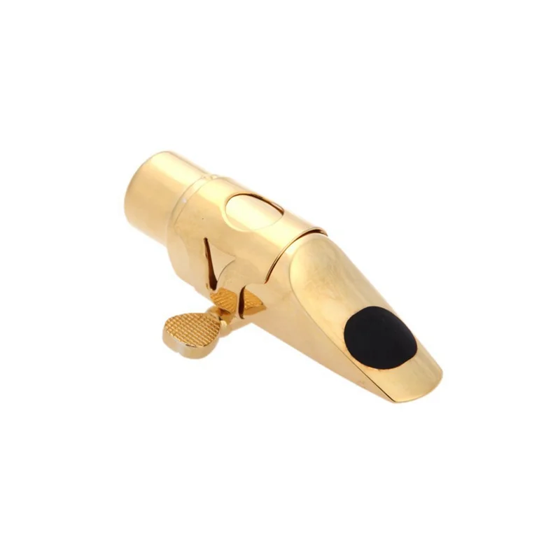 

【Must-Haves】2X Jazz Soprano Saxophone 5C Metal Mouthpiece +Pads Cushions +Cap Buckle With Gold Plating