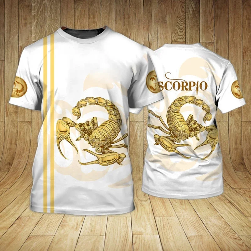 

Scorpion 3D Printed T Shirt For Men Fashion Punk Scorpio Graphic T Shirts Casual Streetwear Kids Tshirt Oversized O-Neck Tee Top