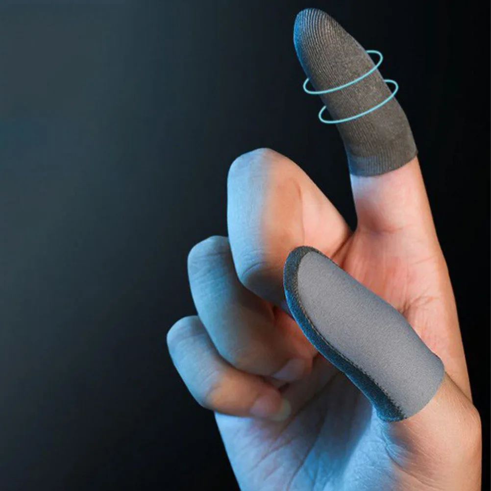 

2 Pairs Anti-slip Finger Sleeves Gaming Thumb Protectors Touch Screen Gloves Portable Thumb Covers for Efficient Gaming