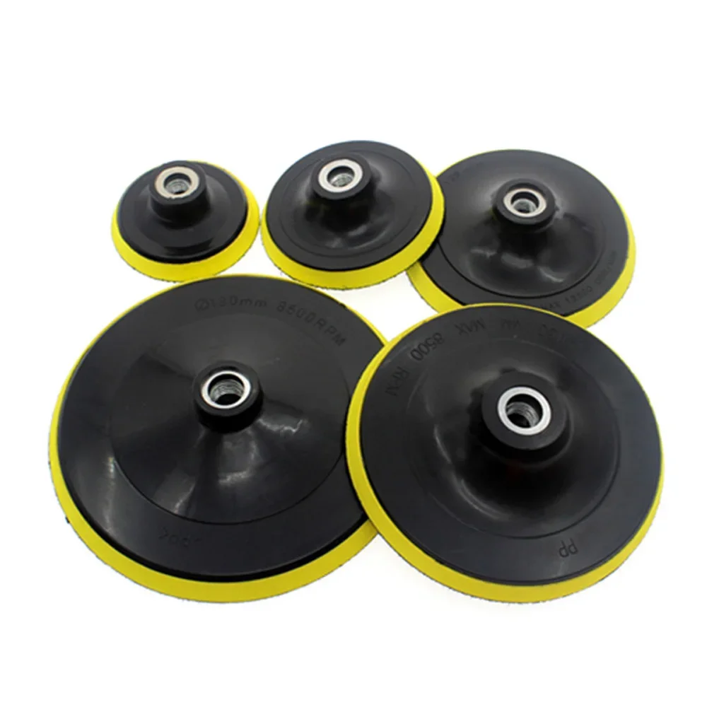 Imagem -05 - Auto-adesivas Backing Pads Polimento Plate Angle Grinder Wheel Sander Disc Polimento Tools Thread Adapter 37 10 mm 14 mm