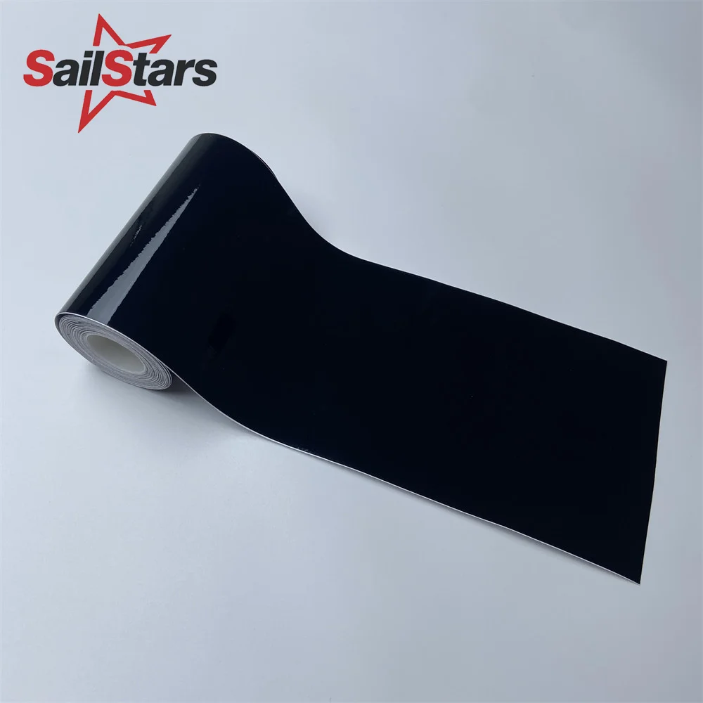 3/5/7/10 cm Glanszwarte vinylstrip zelfklevende folie auto stickers voor auto-interieur deurkolom motorkap dak