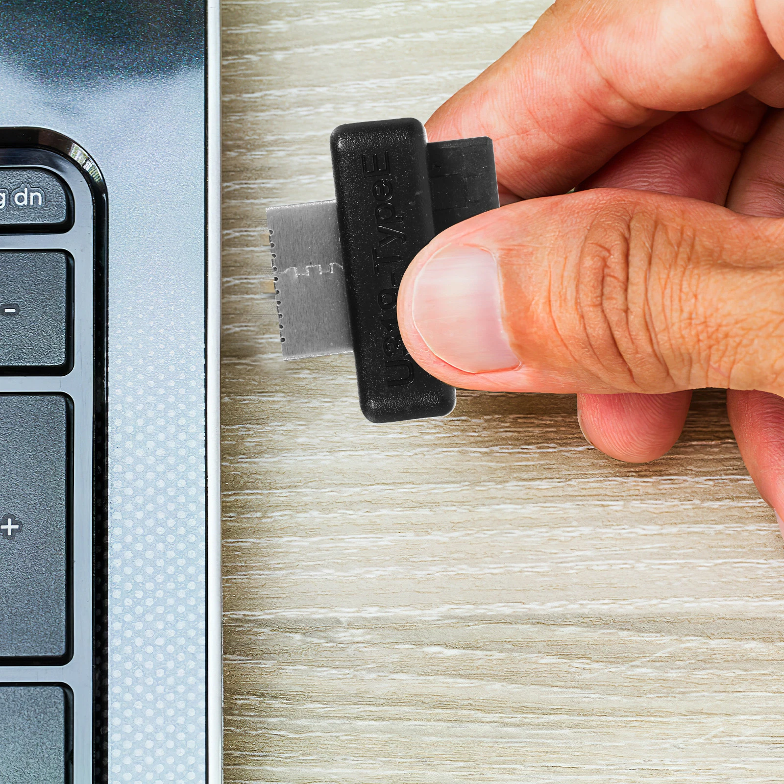 

USB Front Panel Adapter to USB 3.0 Header Black Plastic Computer Accessory High Speed Transmission Stylish Easy Plug No