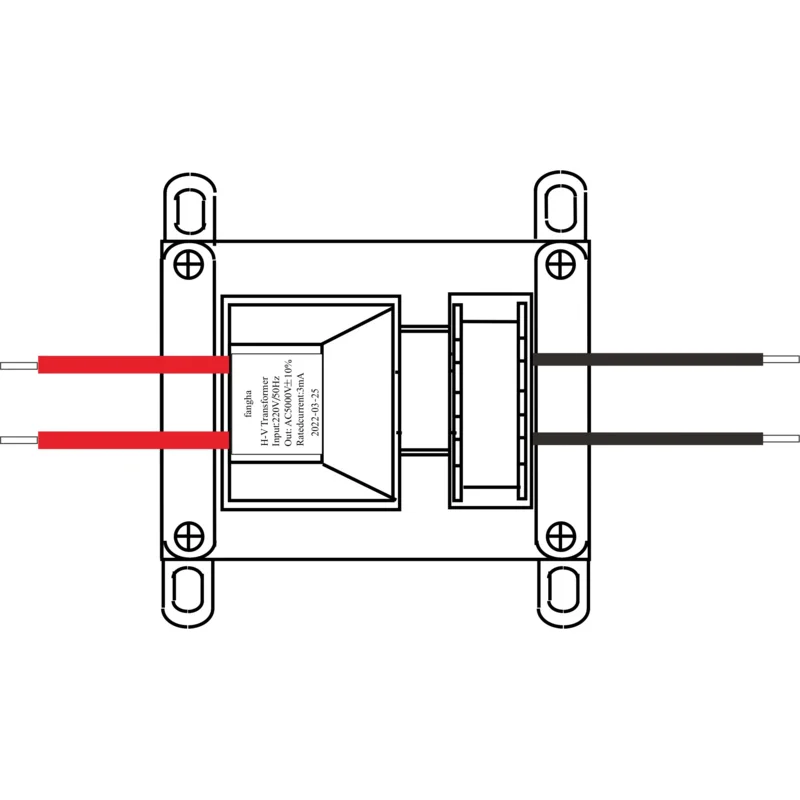 

70*16 plasma Cutting Transformer, 220V/50Hz-5000V Horizontal 4-pin