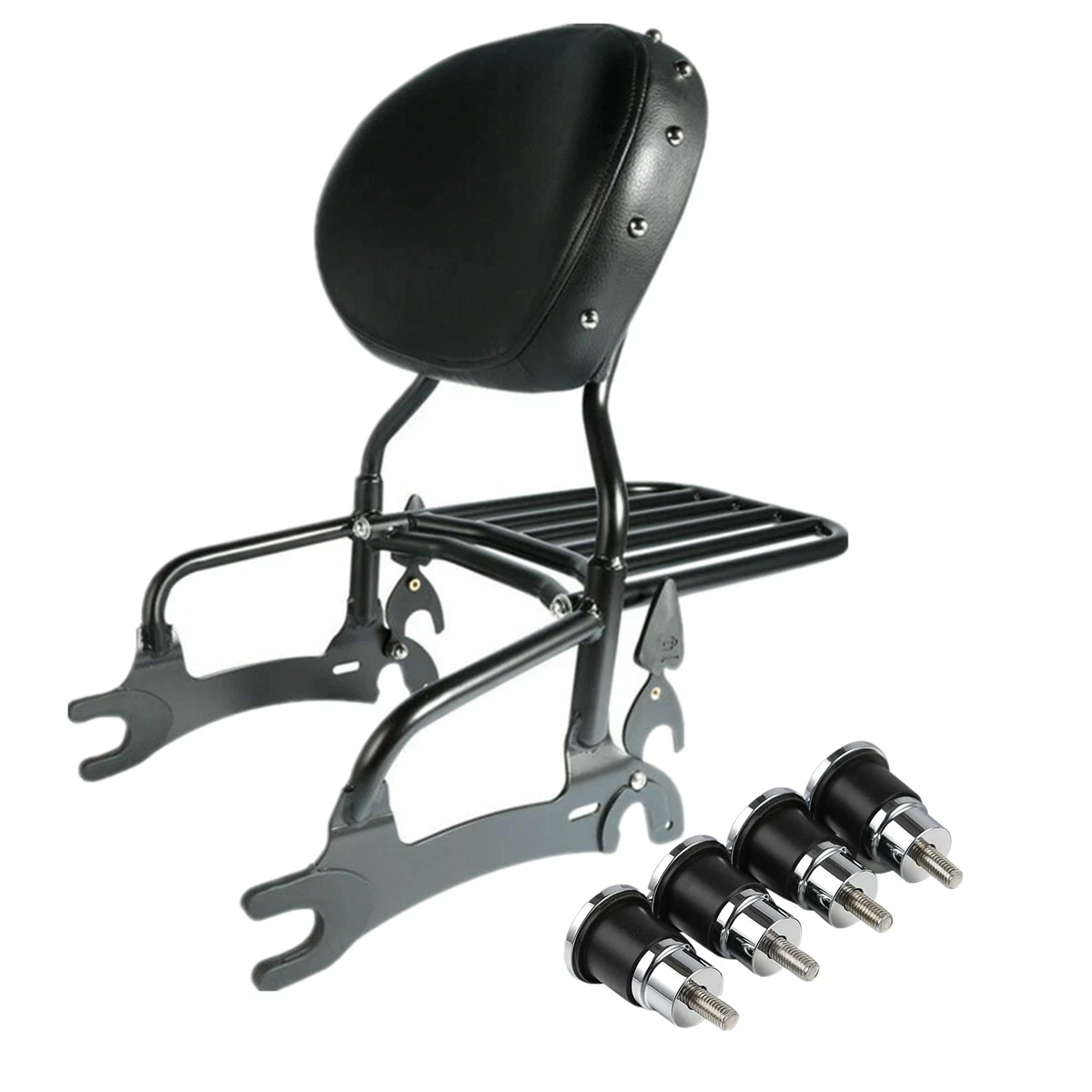 Encosto Sissy Bar Pad e carretéis de liberação rápida adequados para Indian Chieftain 14-22 Chief Classic 2014-2018