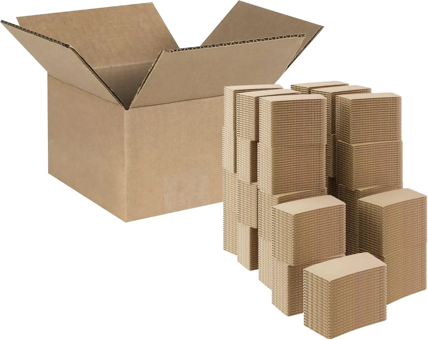 

Coffee Sleeves 500 Pcs – Corrugated Brown Kraft Paper Cups Sleeves Fit 12oz, 16oz, 20oz, 22oz & 24oz Cups – Recyclable