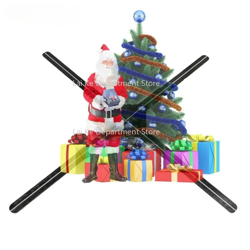 

Christmas Tree 3 D Hologram Holographic Advertising Machine Z8 75 Cm Commercial Hologram Big