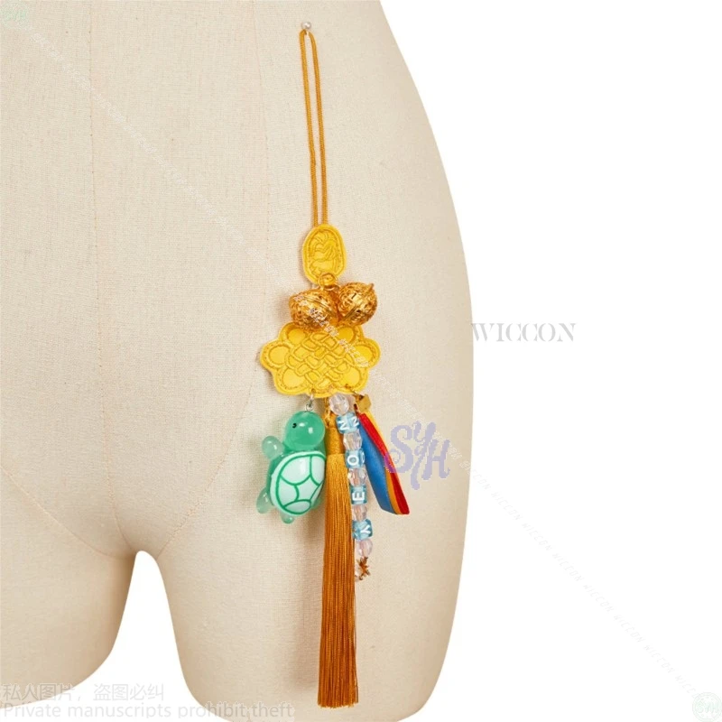 Kpop شيطان زوي تأثيري أنيمي زي لطيف الصينية عقدة الدعائم لطيف السلحفاة زوي اسم قلادة جيراي كي الفتيات الدعائم هالوين كوس