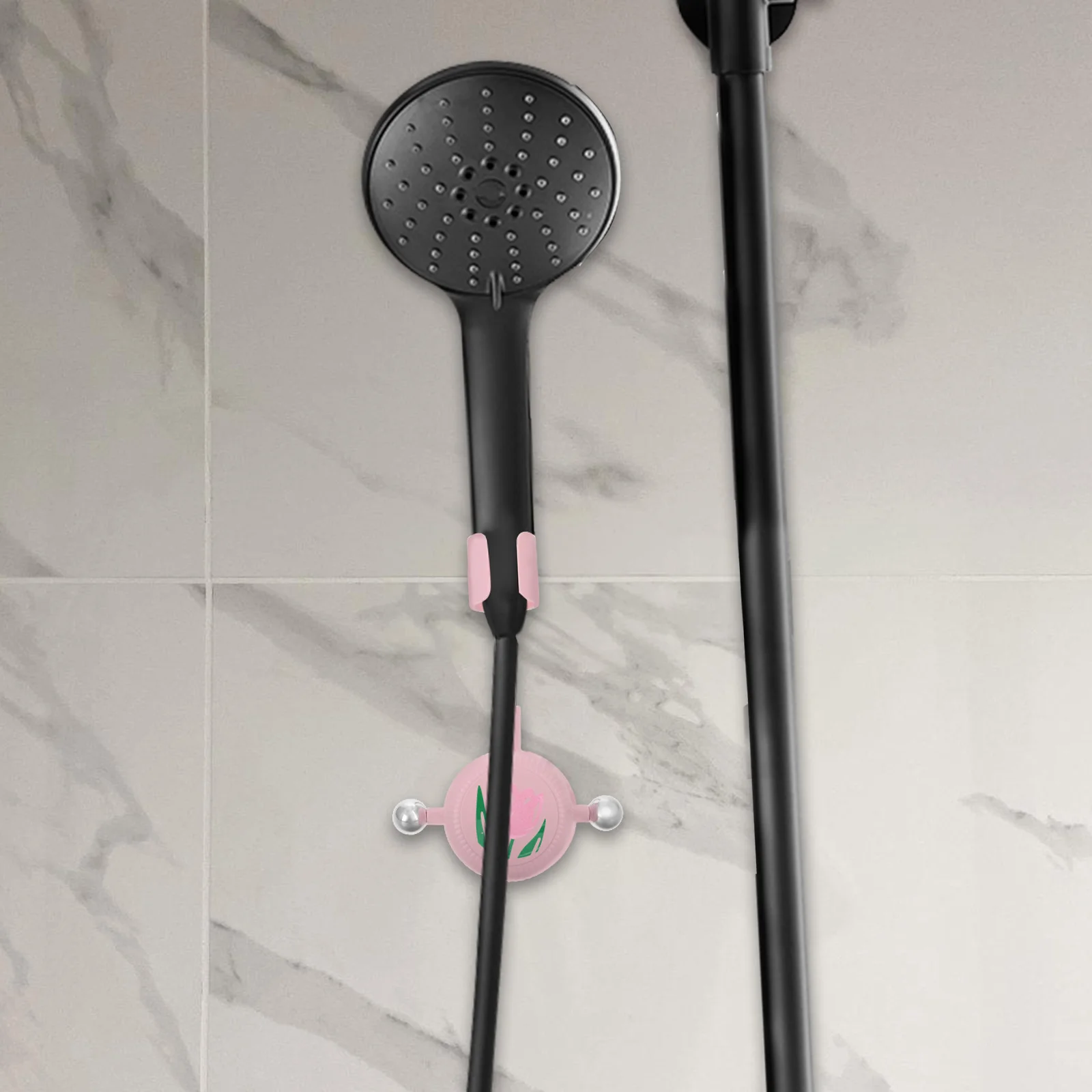 

Adjustable Cup Shower Holder No Drill Handheld Shower Bracket Portable Kids Bathing Accessories