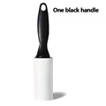 One black handle