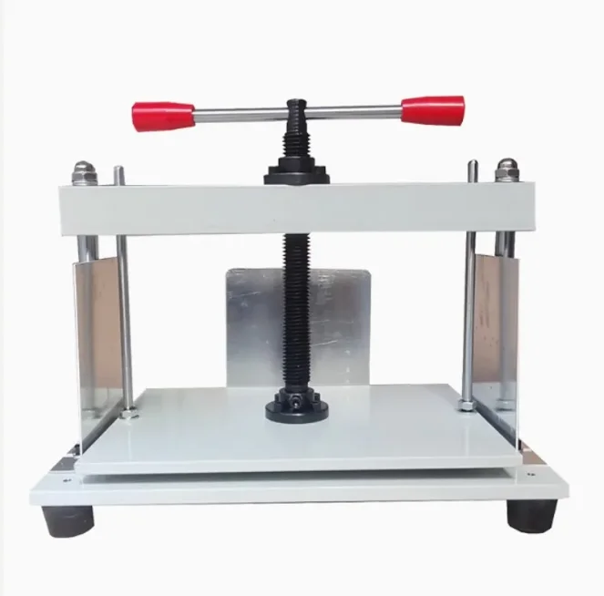 New A4 Book Binding Press Machine Manual Flat Paper Binder Tampography Office School Tools Use for Documents Stamps Banknotes