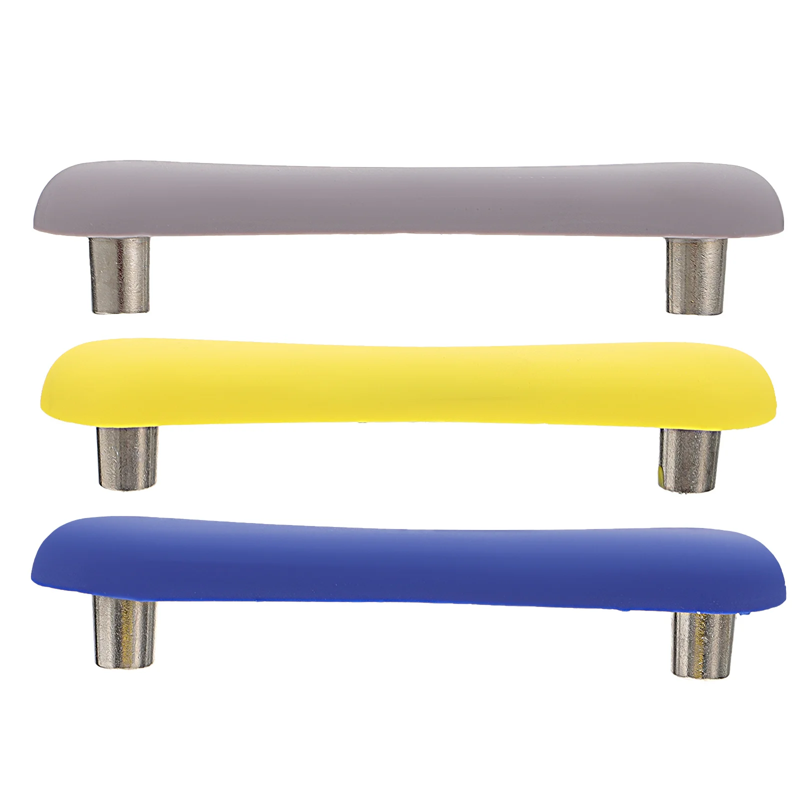 3 個ロングバープルハンドルモダングレーブルーイエローキャビネットドアノブ引き出しプルハンドルクリエイティブ食器棚ワードローブ家具