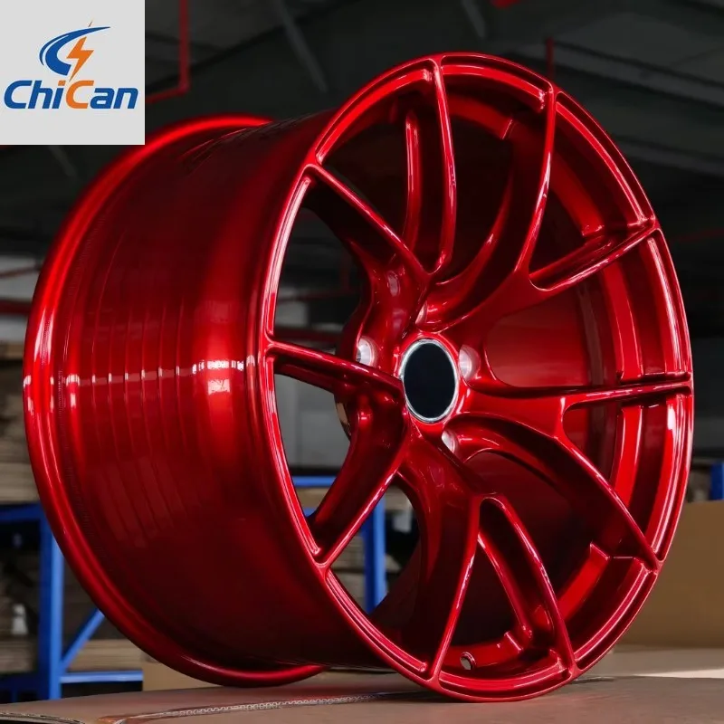 

【2026】Кованые диски Chican Custom 17-22 дюйма VS-5RS 5x108 5x112 5x114.3 5x120, цвет красный кровавый, для BMW F30 M2 F87, для Corvette