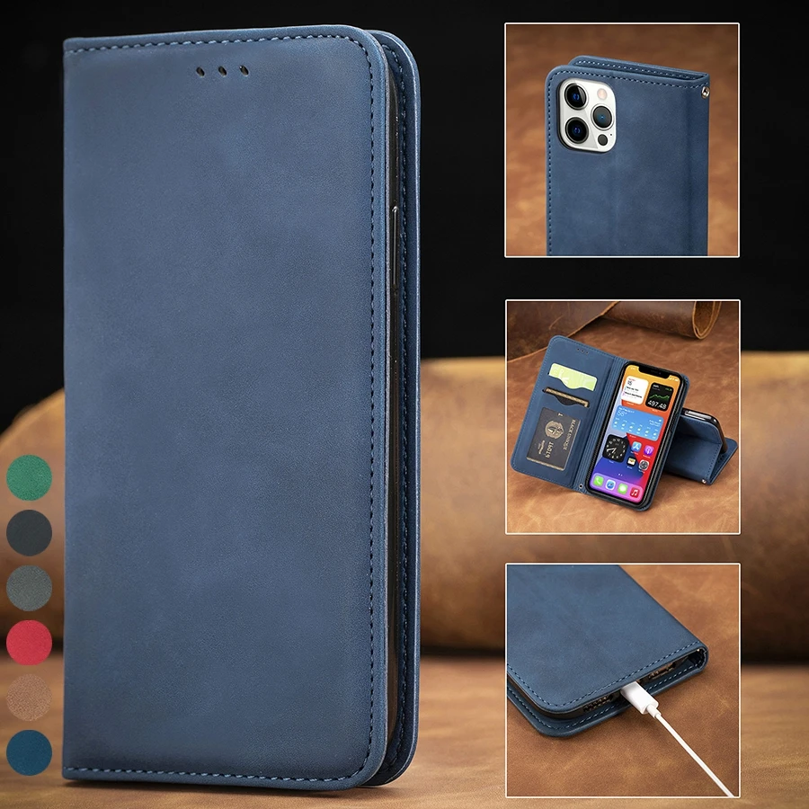 Retro Skin Feel To Suck Wallet Case For iPhone 13 Pro Max 12 Pro Max 11 Pro Max SE 2020 X XS XR XS Max 8 Plus 7 Plus 6/6S 6 Plus