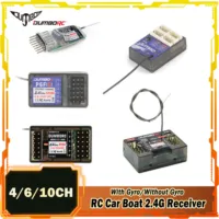 DUMBORC 4/6/10CH RC Car Gyro Receiver X10FG X6DCG P6FG X6F Mini P4FMG 2.4G for X6 X4 Transmitter Remote Control Boat X4FMG X6FG