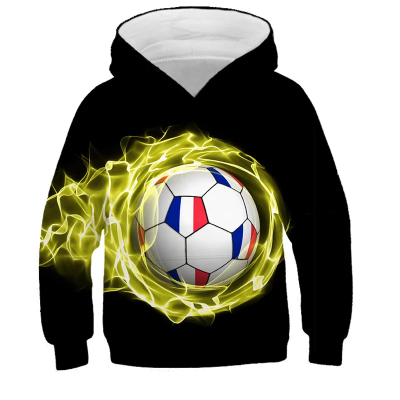 Hoodies 3d Print Football Nets Sweatshirts Boys Girls Unisex Hooded Fashion Sweatshirts kids Long sleeves Clothes Coat