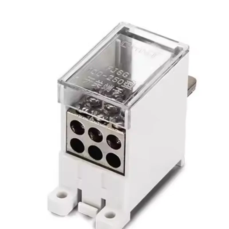 FJ6G 250A Circuit Breaker Switch Terminal Copper Wire Connector Block 16-50mm² 6x16 Split Line for Electrical Engineering