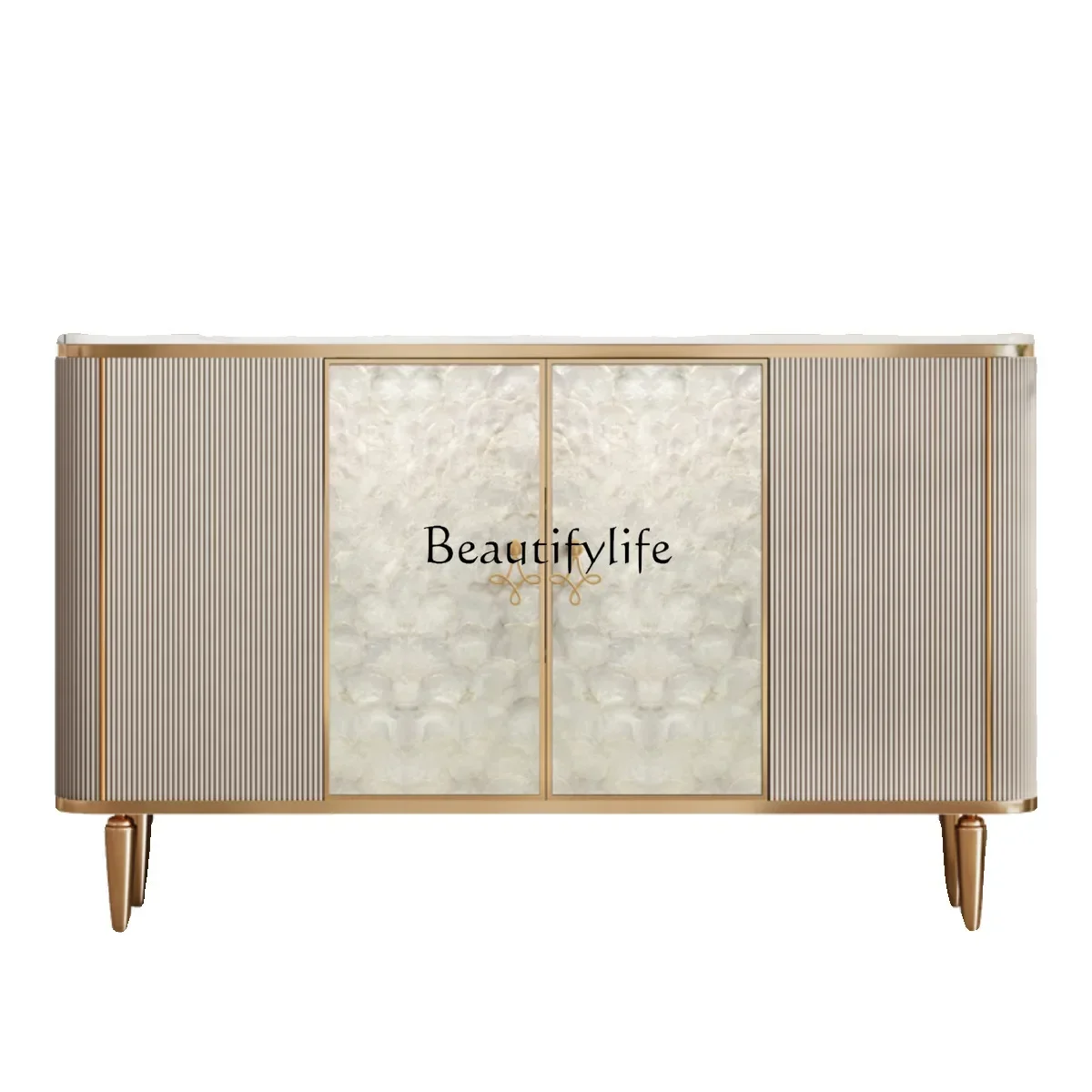 

lLight luxury Italian door cabinet Modern living room storage wall decorative dining side cabinet
