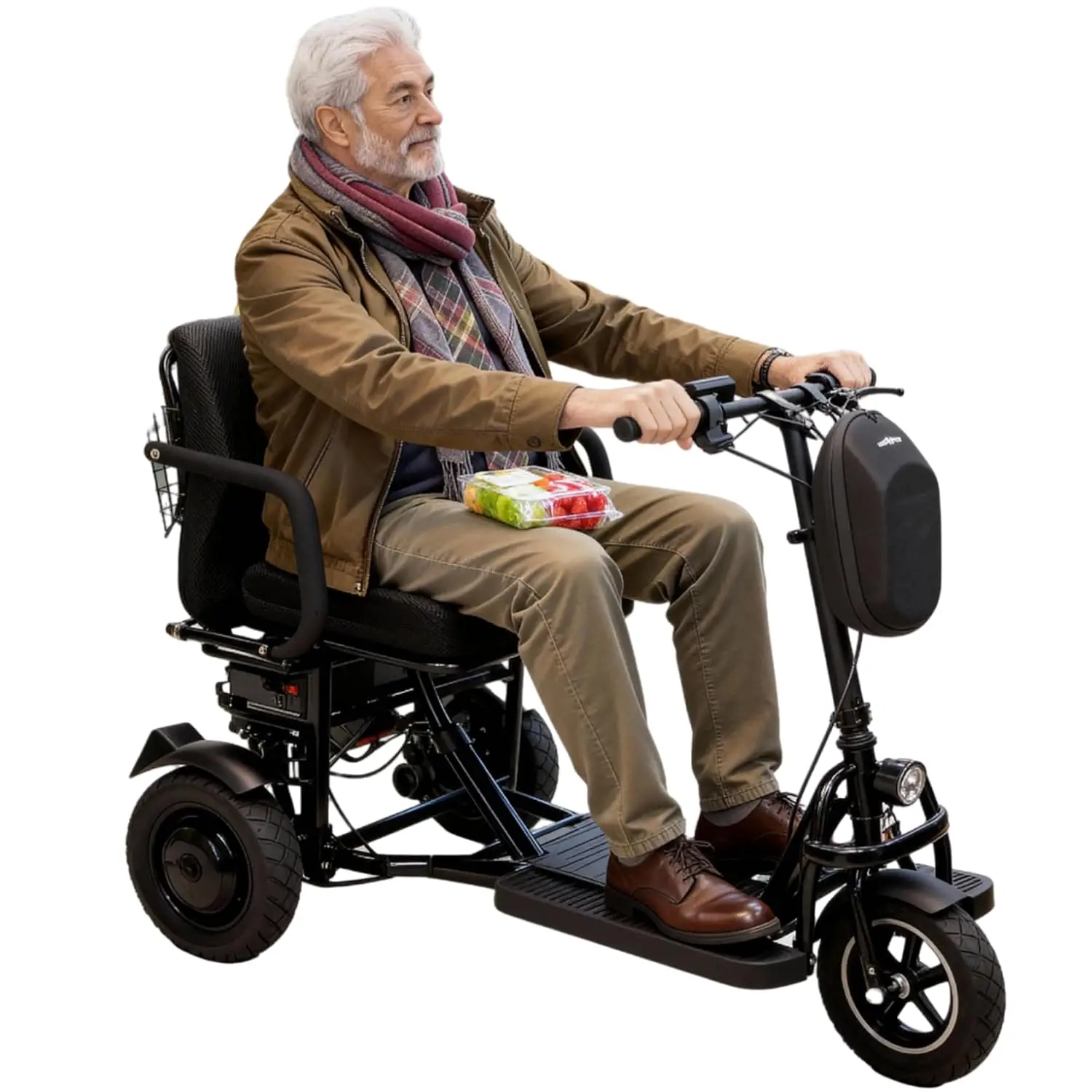 3 Wheel Mobility Scooters for Seniors Foldable Travel Scooter Airline Approved Folding Handicap Scooters for Adults, Customized