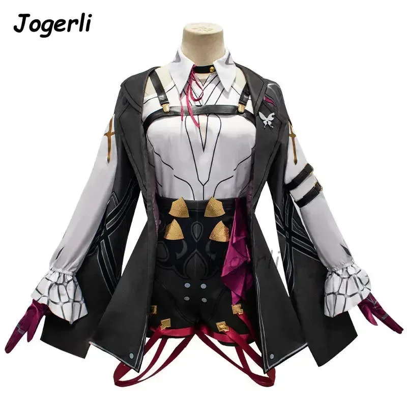 Jogerli Honkai Star Rail Kafka Cosplay disfraces juego Anime mujeres Coser traje de juego de rol peluca trajes Dressc;6,r'8;p'