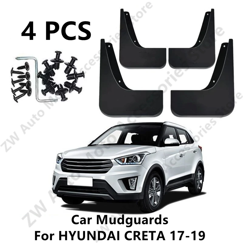 

Car Mudguards For HYUNDAI CRETA 17-19 Mud Guards Fender Flare Mudflaps Exterior Parts Auto Accessories Refit