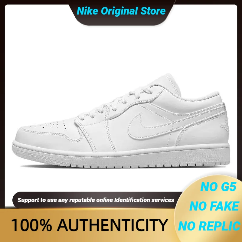 Nike Air Jordan 1 Low 'Triple White' 2022 Sneakers shoes 553558-136