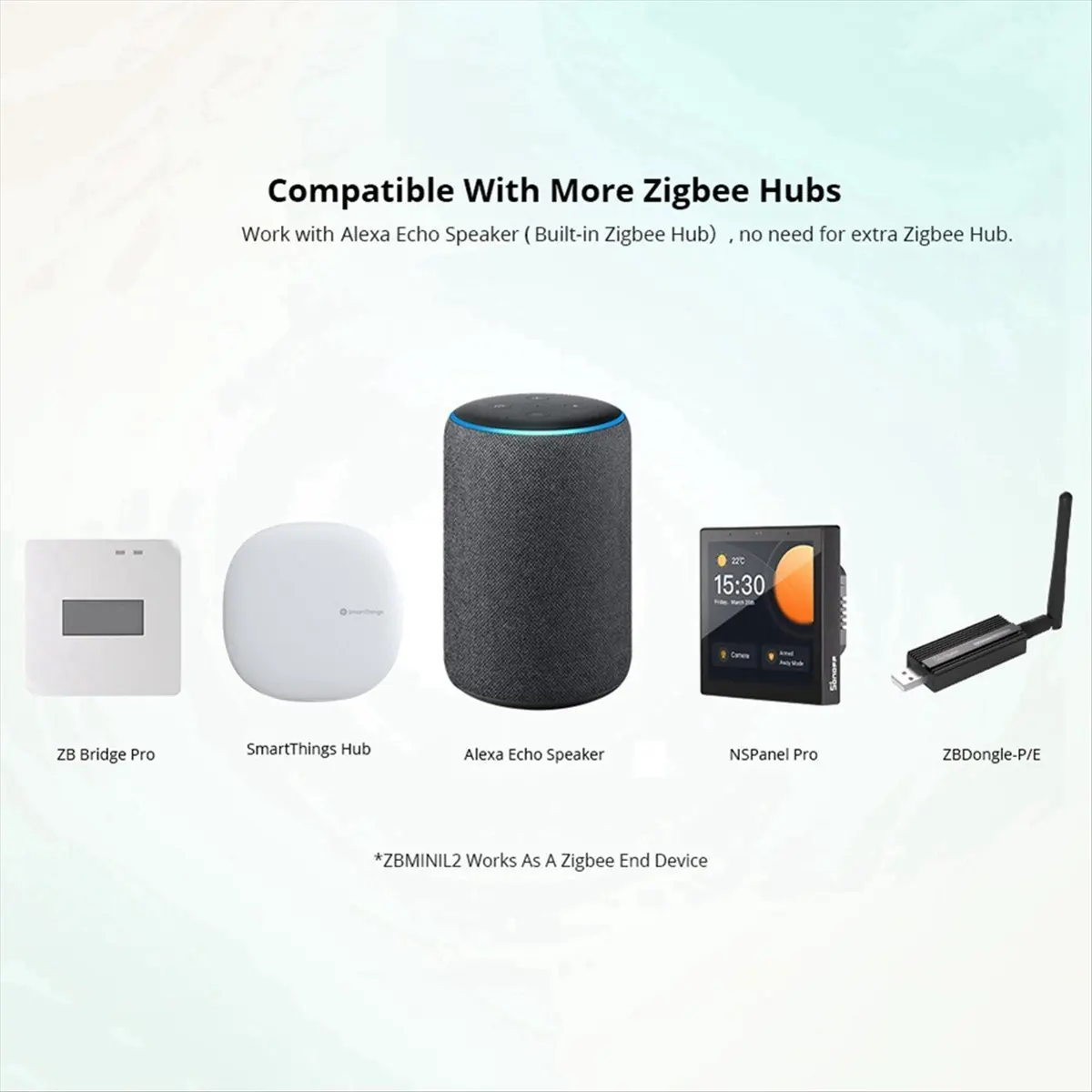 NEW! ZBMINI-L2 Wire Required Extreme Zigbee Smart Switch Support Alexa Home Assistant Zigbee2MQTT Smartthings HUB