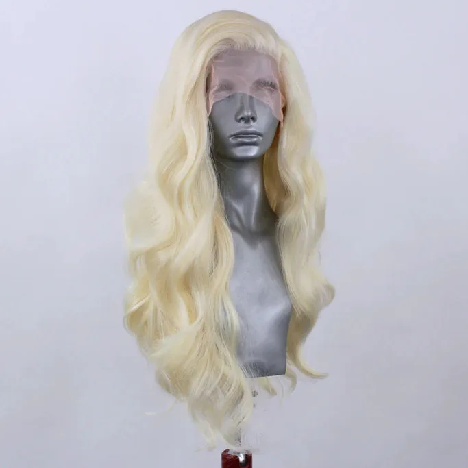 

Парик UNIQUEWIG Body Wave 13X 4, парики на сетке спереди высокой плотности, цветные синтетические парики 613 блонд на сетке спереди для черных женщин, повседневная одежда