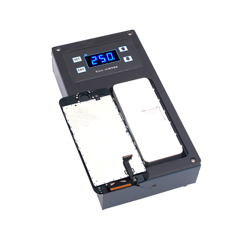 เครื่องแยกกรอบจอแอลซีดี220V แพลตฟอร์มความร้อนสำหรับ Iphone จอ LCD กรอบถอดชิ้นส่วนชิป IC กำจัดกาวร้อน