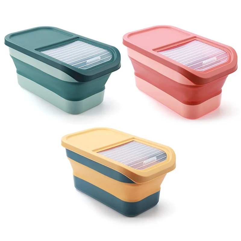 Cat Food Container High-capacity Portable Daily Necessities High Quality 3 Colors Popular Choice Cereal Storage Box Pet Supplies