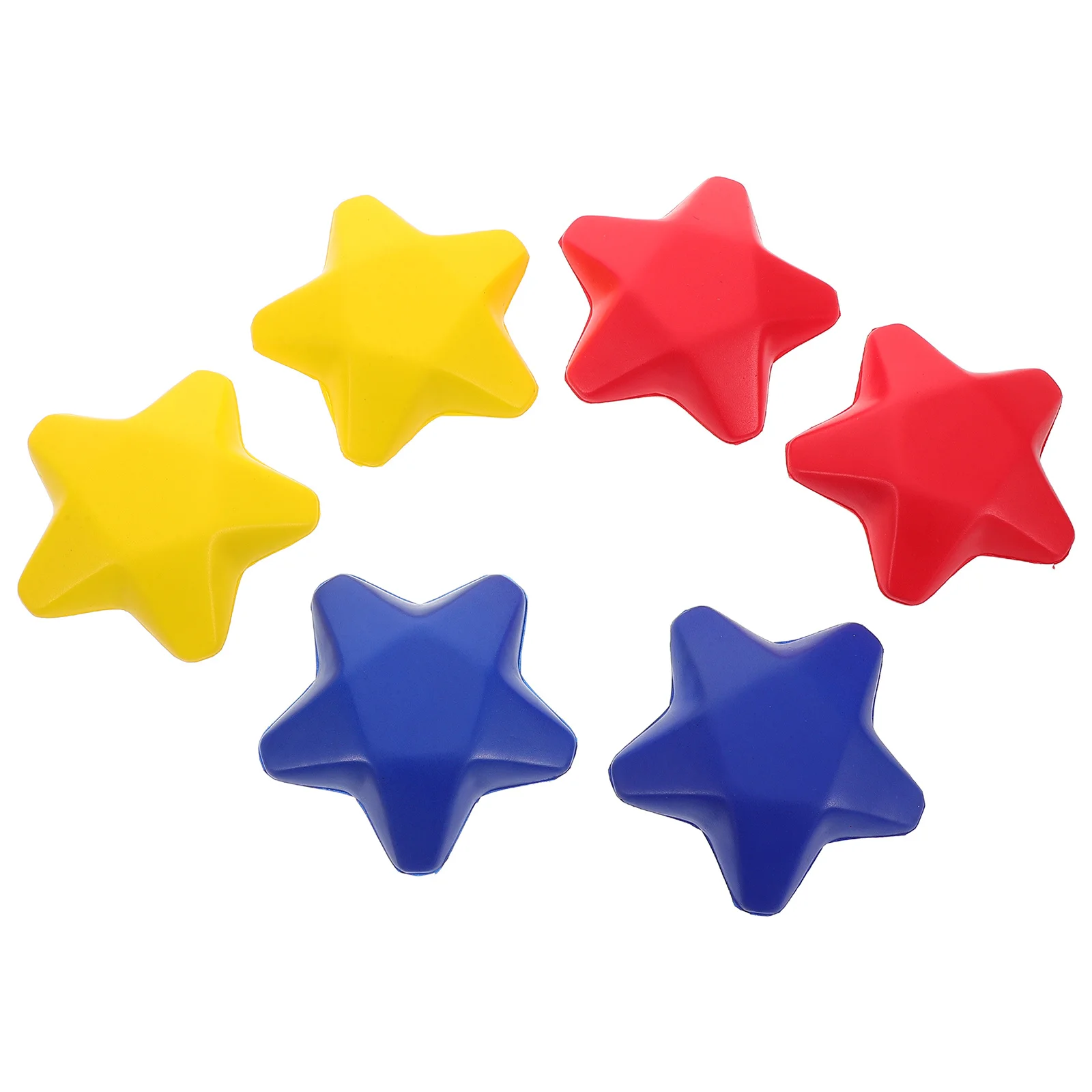 6 قطعة كرات ضغط رغوة البولي يوريثان على شكل نجمة كرة ضغط ناعمة قوة قبضة حسية تحسين التنسيق بين اليد ألعاب تغيير لون الفصول الدراسية #3